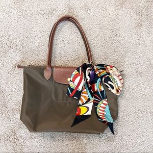 Olive Green Longchamp Tote